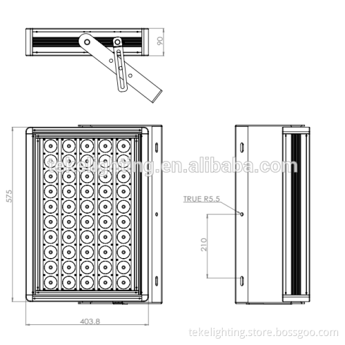 TEKE IP67 500W dmx rgb outdoor led flood light